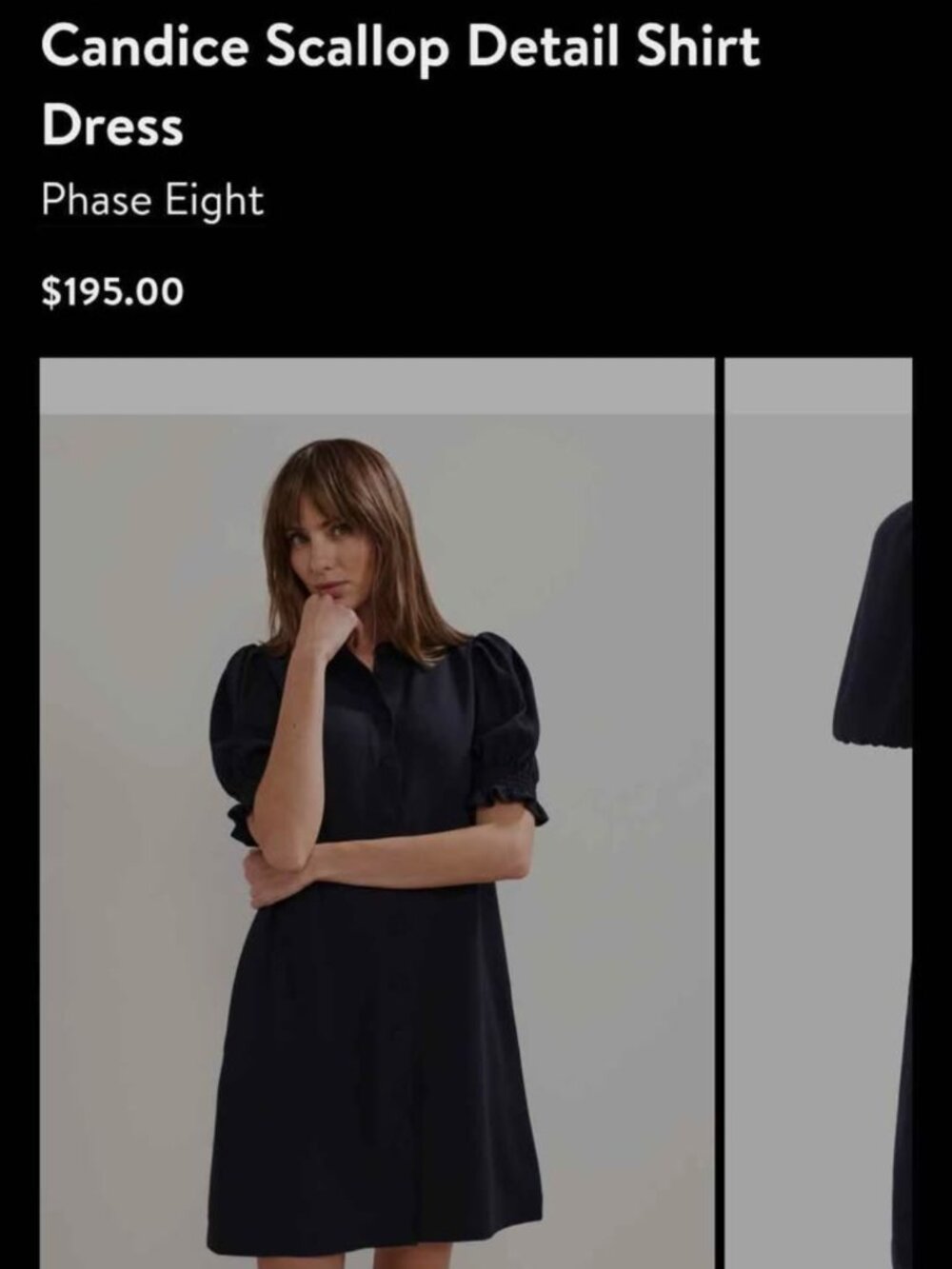 Scallop shirt dress NWT Nordstrom